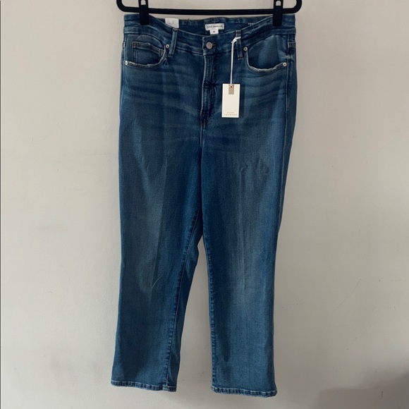 Good American Denim - Good American Good Curve Straight Leg Super High Rise Blue Jeans Size 15